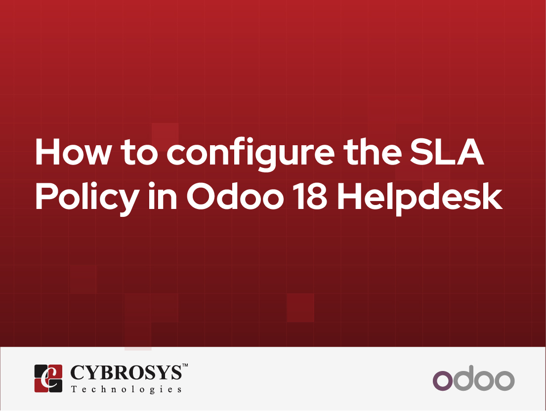  How to configure the SLA Policy in Odoo 18 Helpdesk