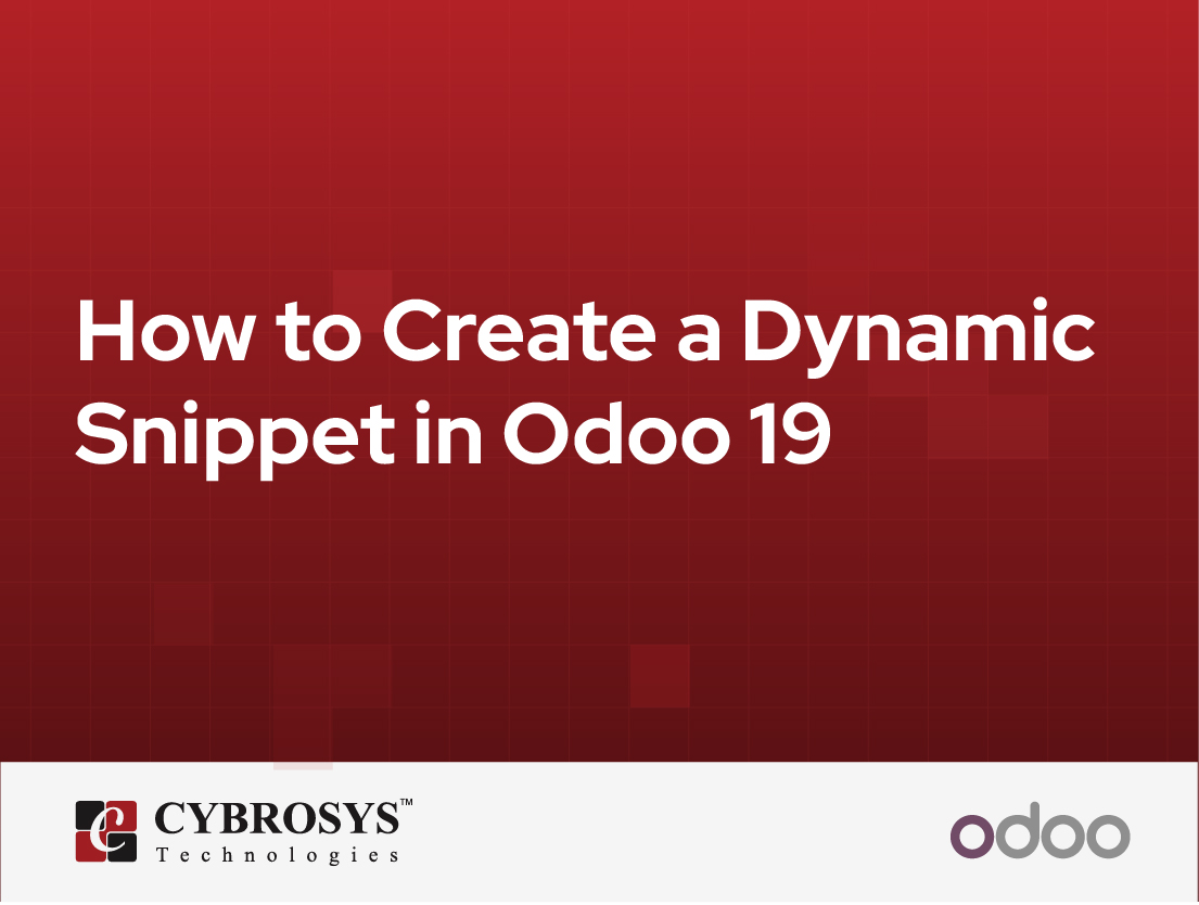  How to Create a Dynamic Snippet in Odoo 19