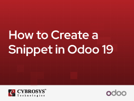 How to Create a Snippet in Odoo 19