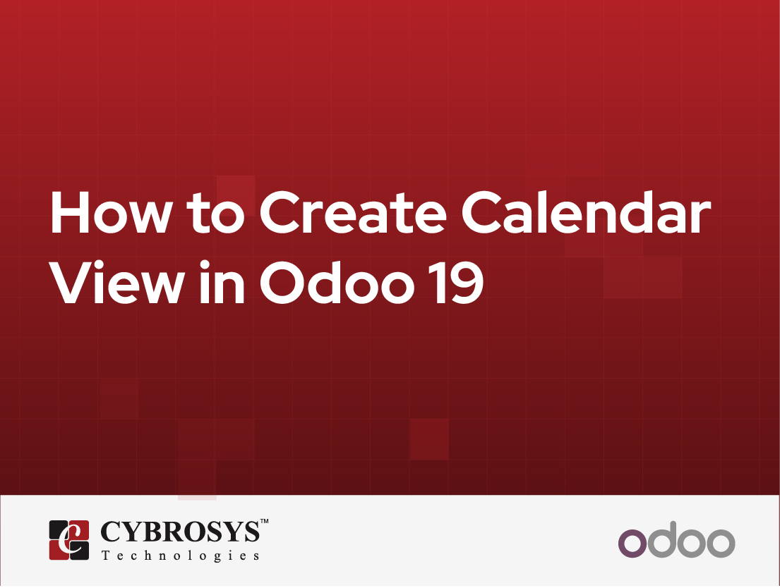  How to Create Calendar View in Odoo 19
