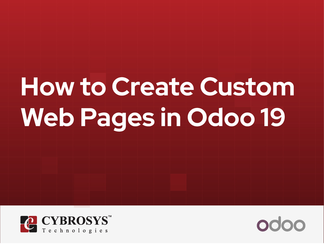  How to Create Custom Web Pages in Odoo 19