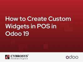  How to Create Custom Widgets in POS in Odoo 19