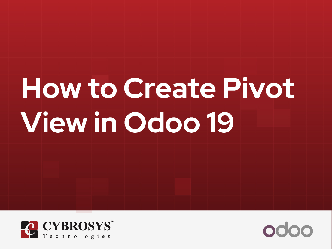  How to Create Pivot View in Odoo 19