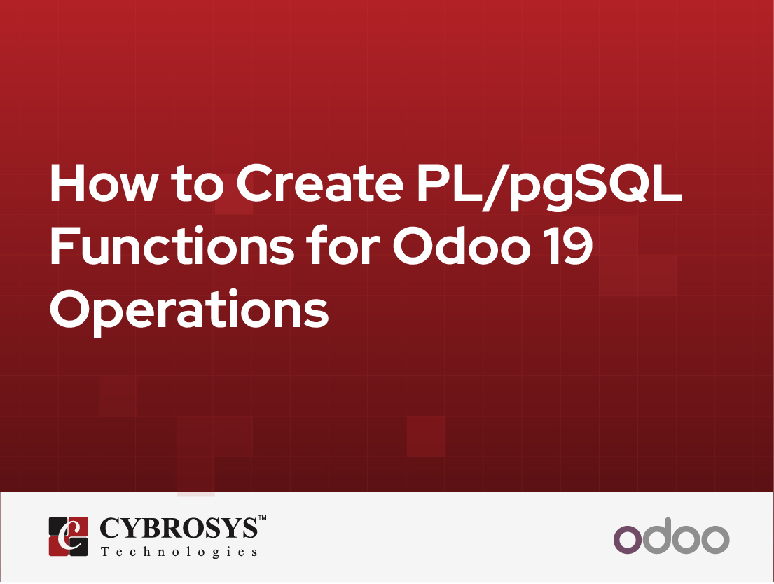  How to Create PL/pgSQL Functions for Odoo 19 Operations