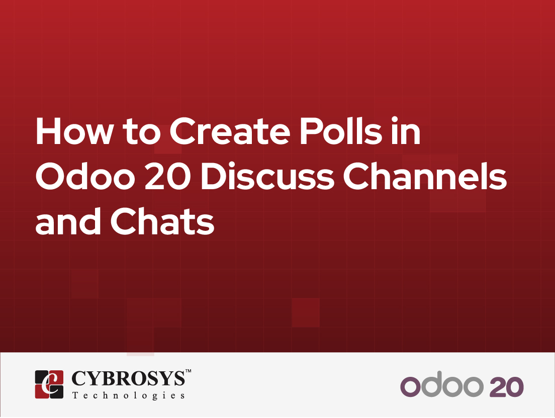  How to Create Polls in Odoo 20 Discuss Channels and Chats
