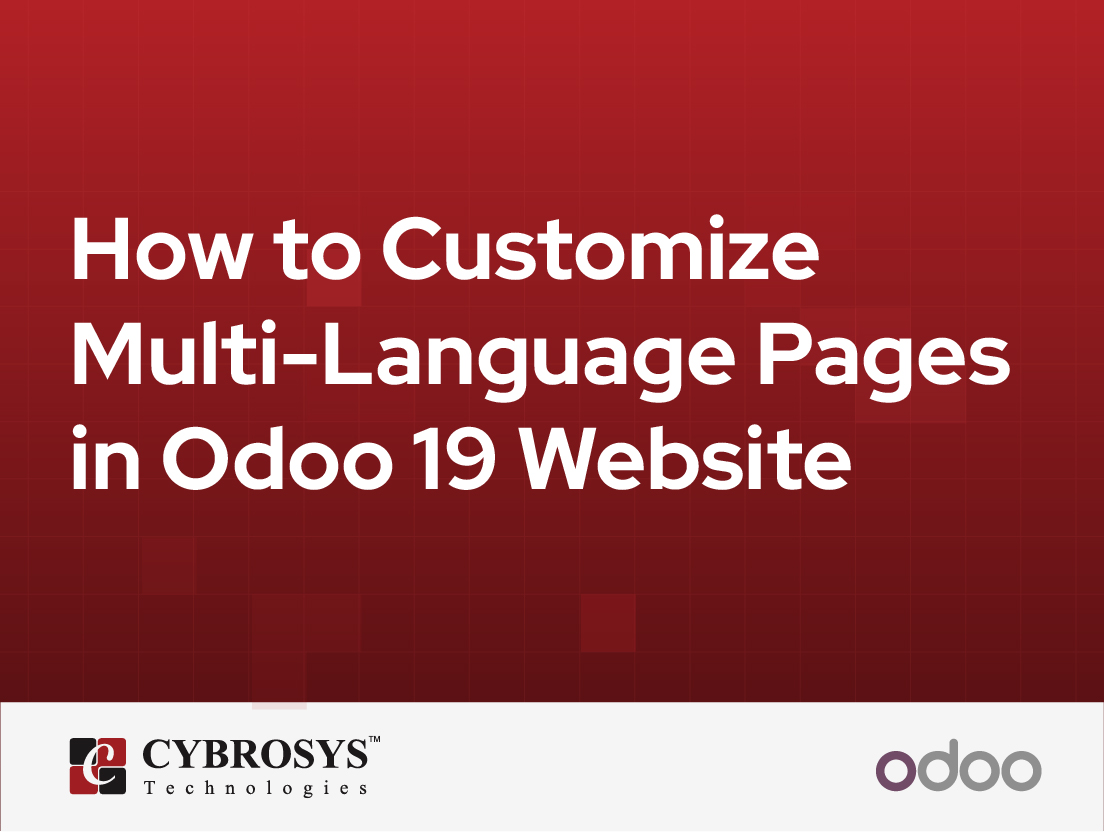  How to Customize Multi-Language Pages in Odoo 19 Website