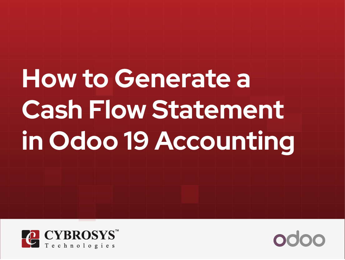  How to Generate a Cash Flow Statement in Odoo 19 Accounting