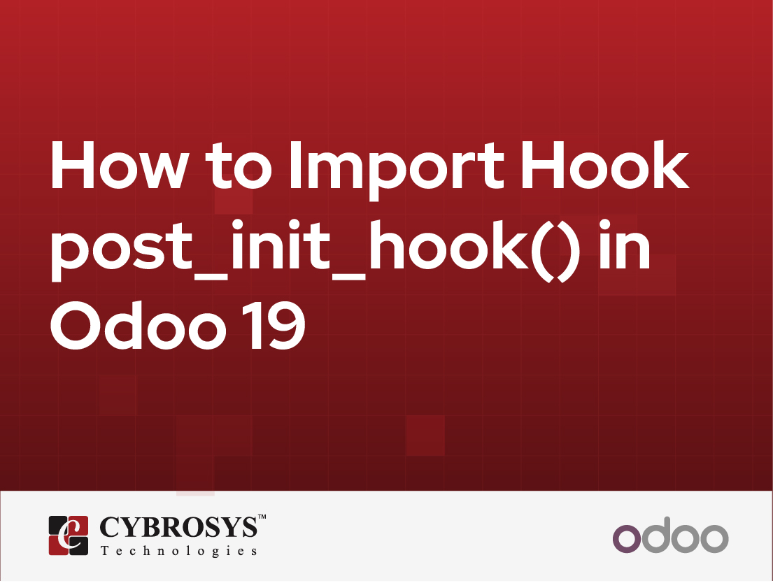  How to Import Hook post_init_hook() in Odoo 19