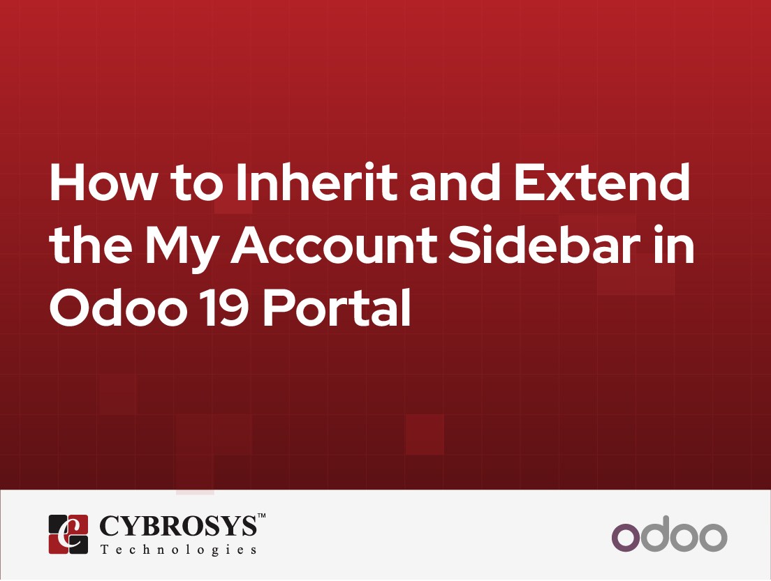  How to Inherit and Extend the My Account Sidebar in Odoo 19 Portal