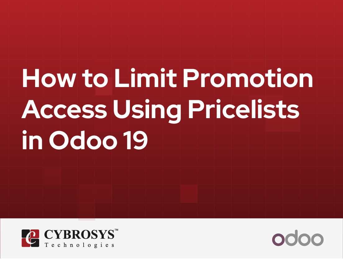  How to Limit Promotion Access Using Pricelists in Odoo 19
