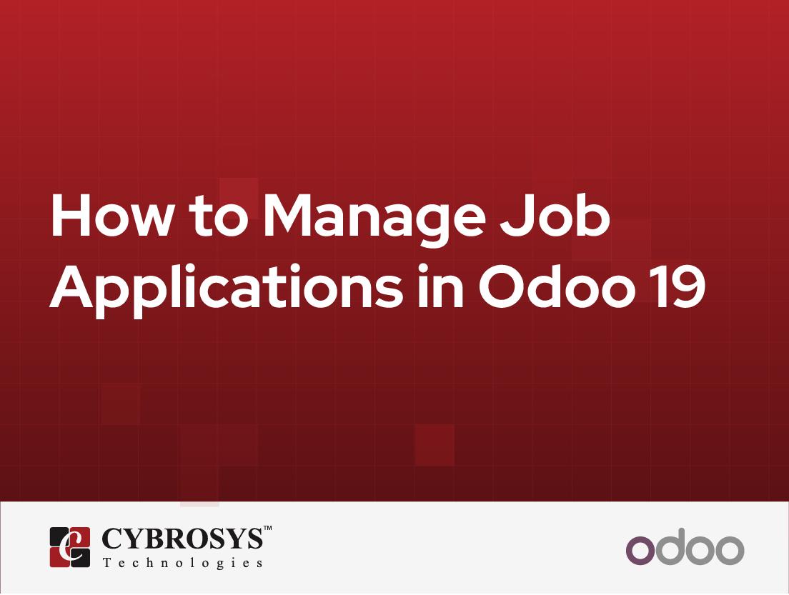  How to Manage Job Applications in Odoo 19