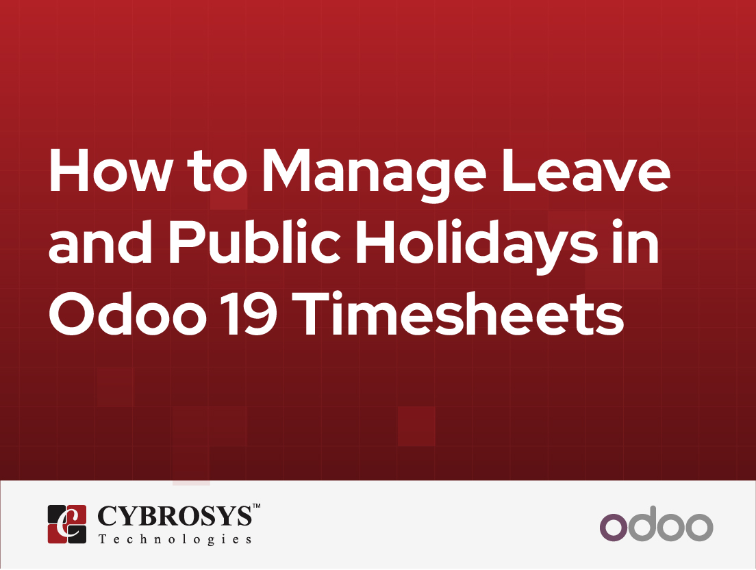  How to Manage Leave and Public Holidays in Odoo 19 Timesheets