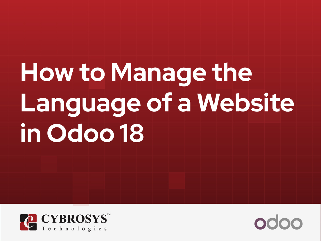  How to Manage the Language of a Website in Odoo 18
