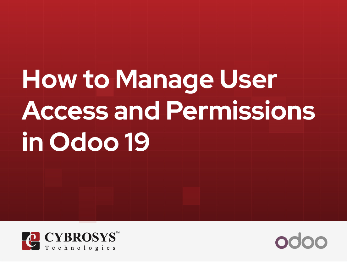  How to Manage User Access and Permissions in Odoo 19