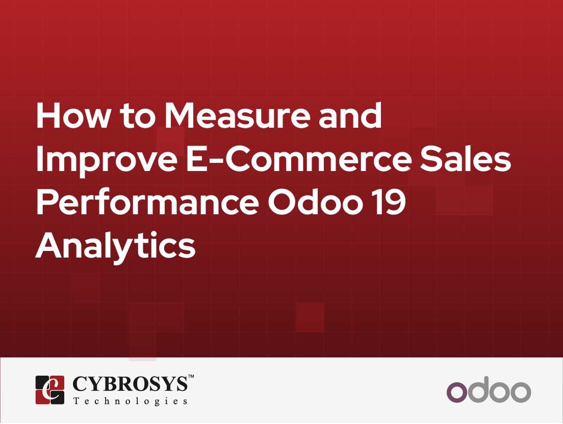  How to Measure and Improve E-Commerce Sales Performance Odoo 19 Analytics