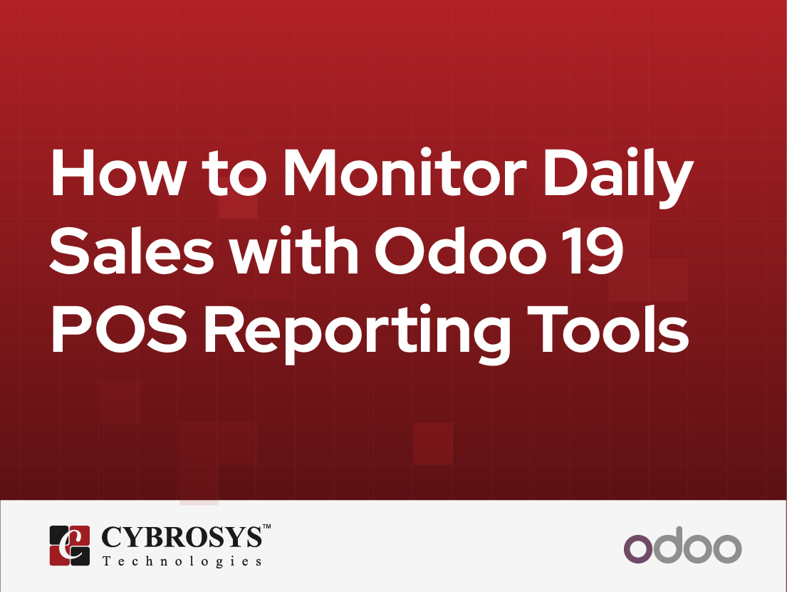  How to Monitor Daily Sales with Odoo 19 POS Reporting Tools