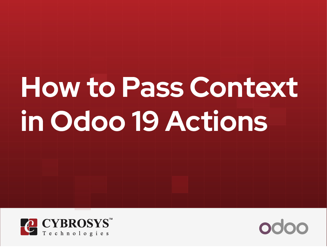  How to Pass Context in Odoo 19 Actions