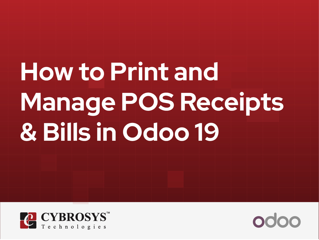  How to Print and Manage POS Receipts & Bills in Odoo 19