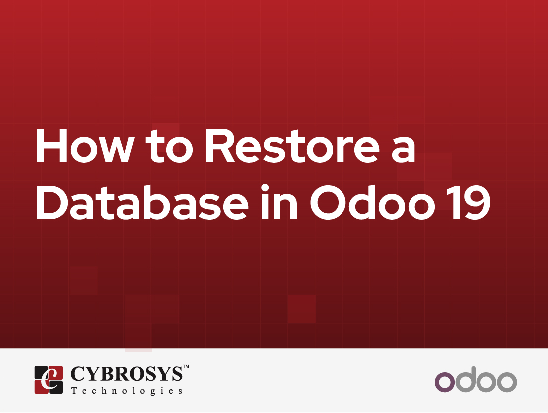  How to Restore a Database in Odoo 19