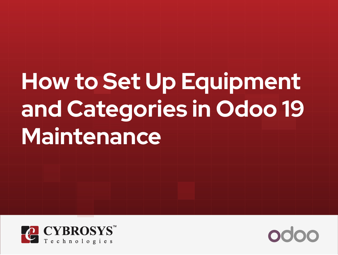  How to Set Up Equipment and Categories in Odoo 19 Maintenance