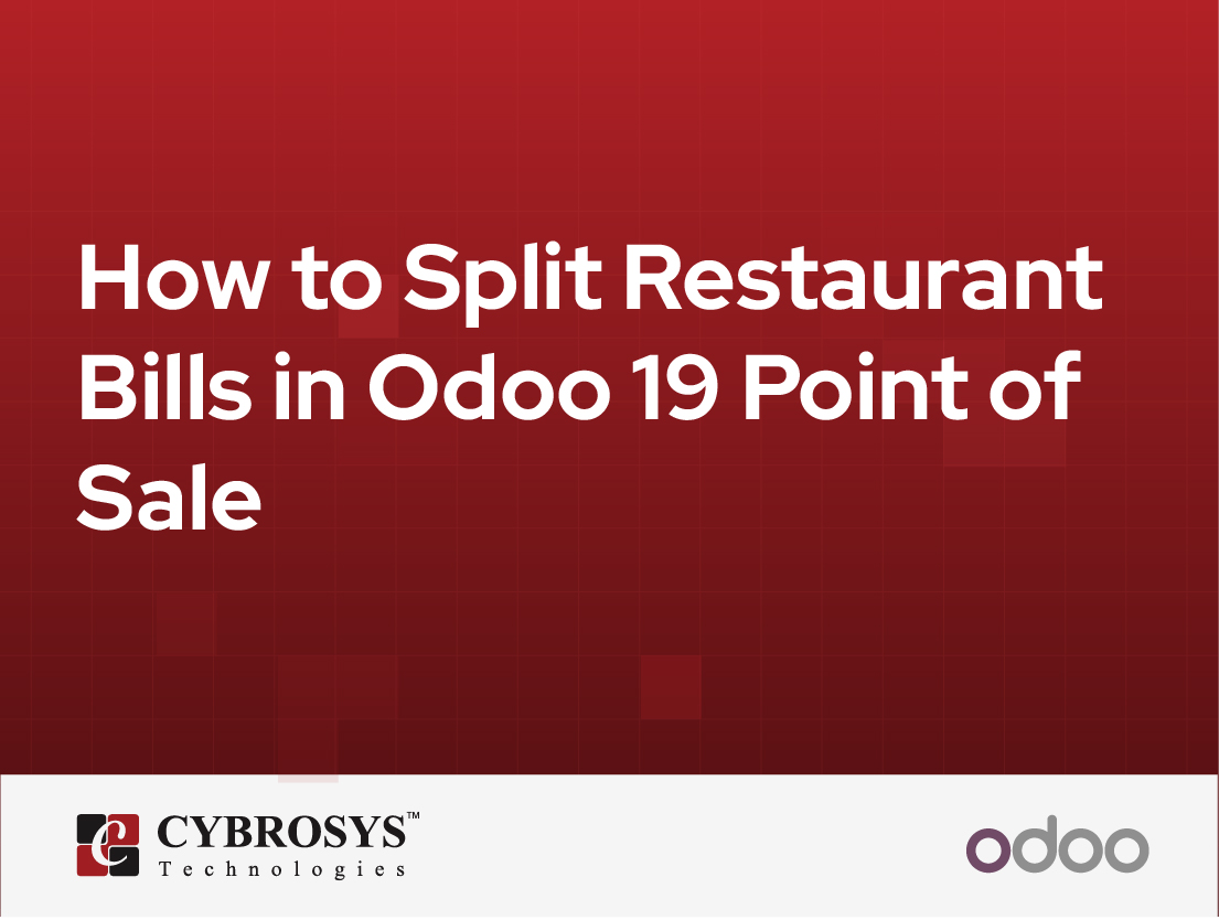  How to Split Restaurant Bills in Odoo 19 Point of Sale