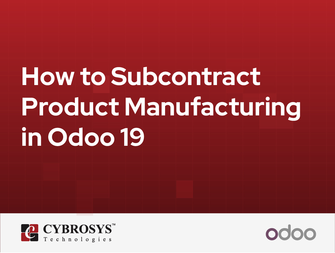  How to Subcontract Product Manufacturing in Odoo 19