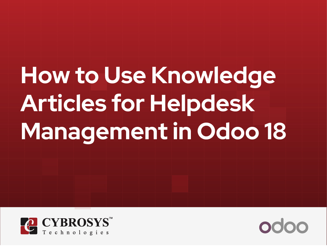  How to Use Knowledge Articles for Helpdesk Management in Odoo 18