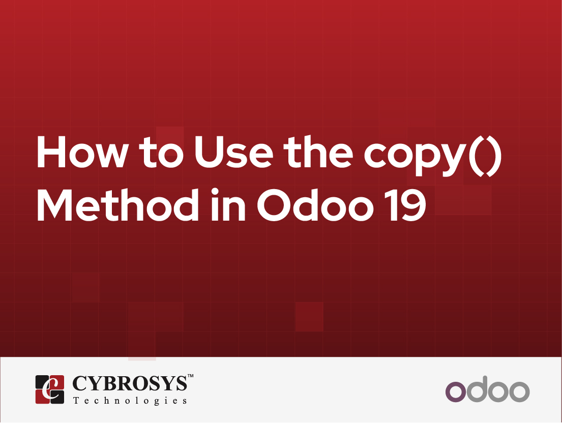  How to Use the copy() Method in Odoo 19