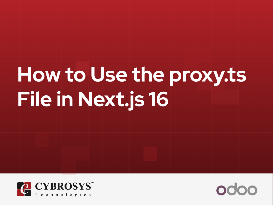  How to Use the proxy.ts File in Next.js 16