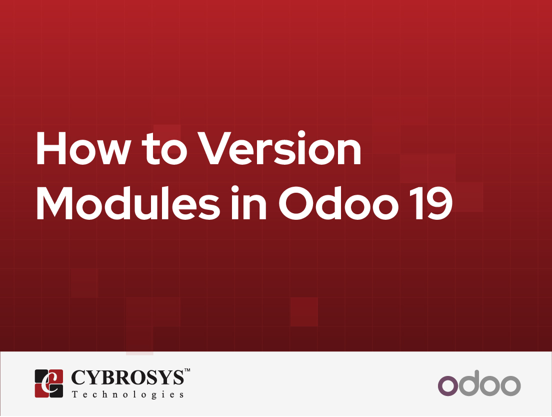  How to Version Modules in Odoo 19