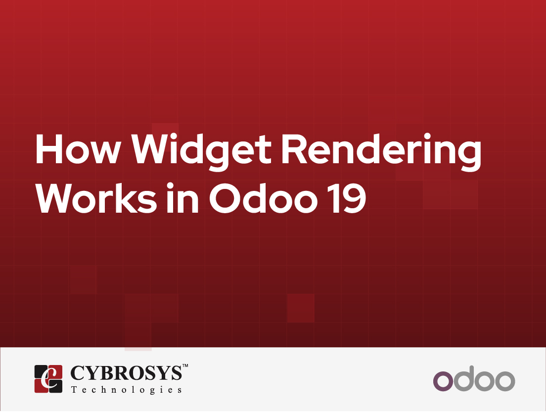  How Widget Rendering Works in Odoo 19