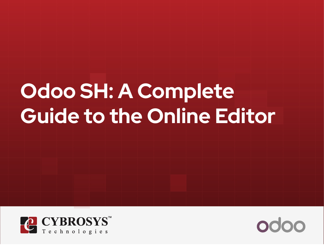  Odoo SH: A Complete Guide to the Online Editor