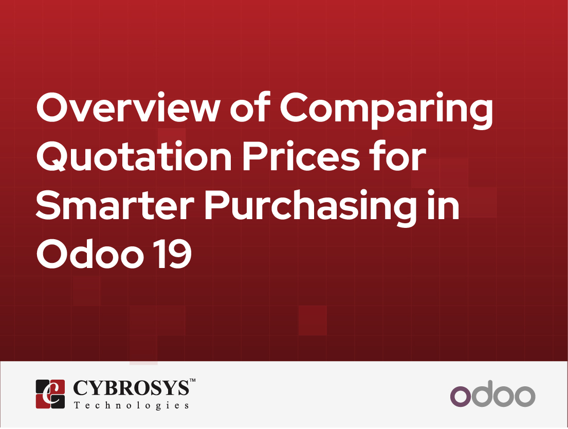  Overview of Comparing Quotation Prices for Smarter Purchasing in Odoo 19