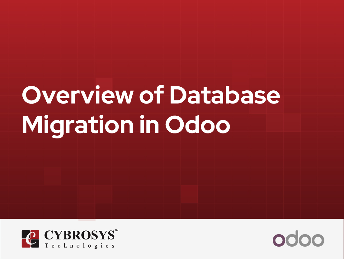  Overview of Database Migration in Odoo