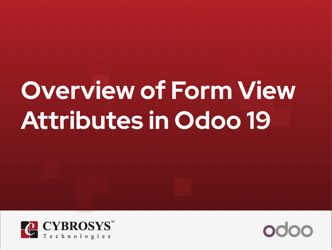  Overview of Form View Attributes in Odoo 19
