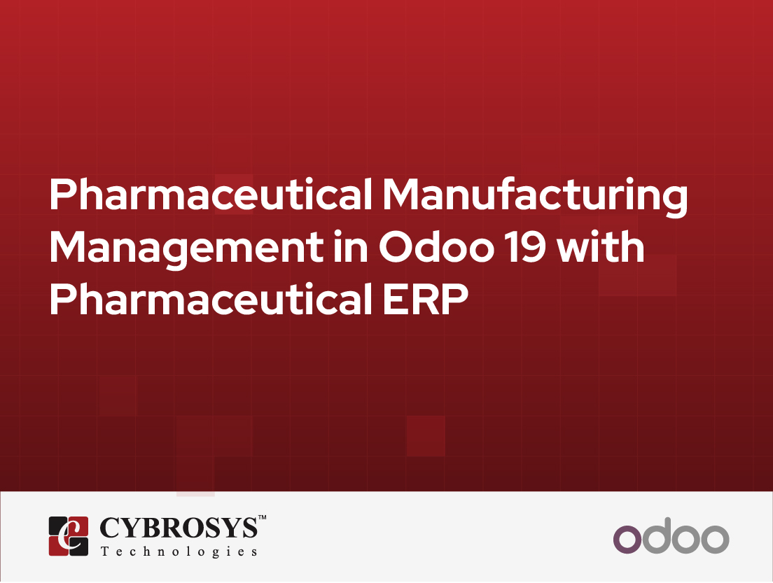  Pharmaceutical Manufacturing Management in Odoo 19 with Pharmaceutical ERP