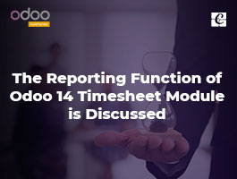  The Reporting Function of Odoo 14 Timesheet Module is Discussed
