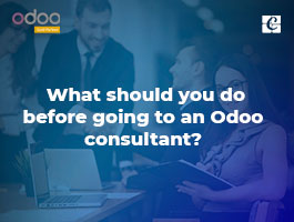  What should you do before going to an Odoo consultant?