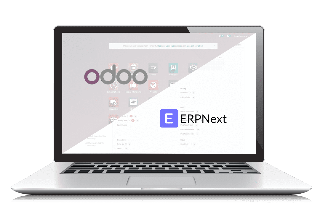 Compare-ODOO-ERPNEXT