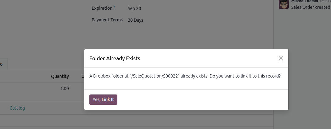 Odoo furniture quotation with deposit and installment schedule