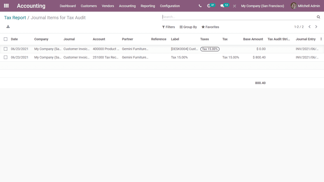 Odoo Accounting