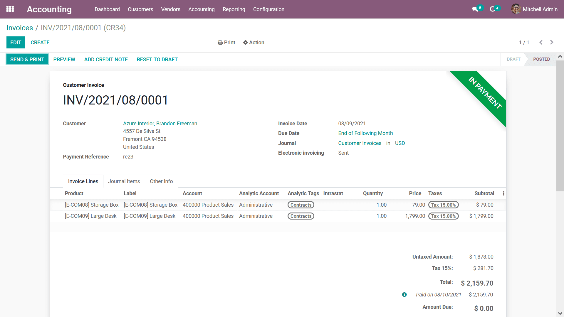 Customer Finance Management With Odoo Accounting Module