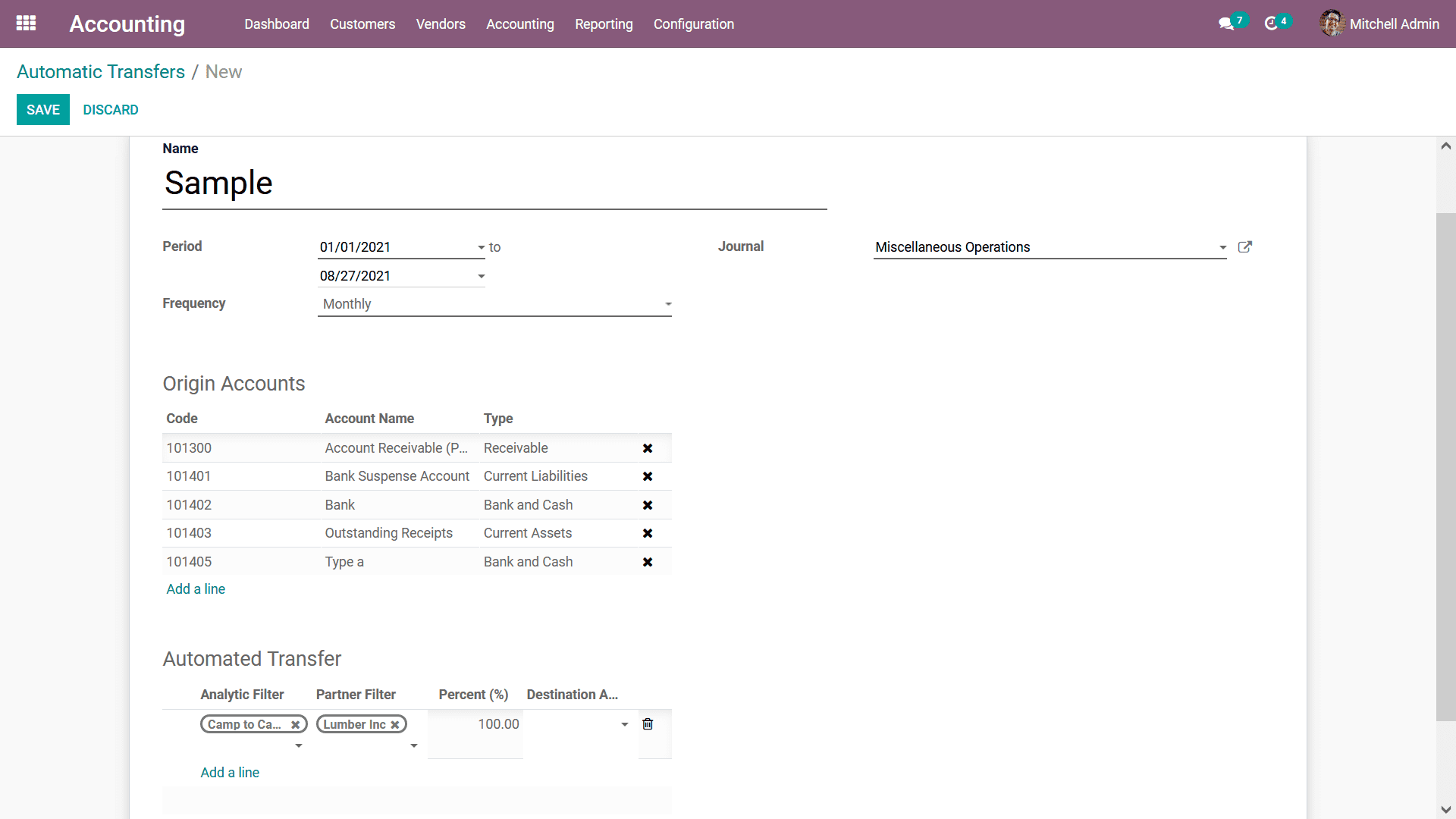 The Accounting Management Tools in the Odoo Accounting Module