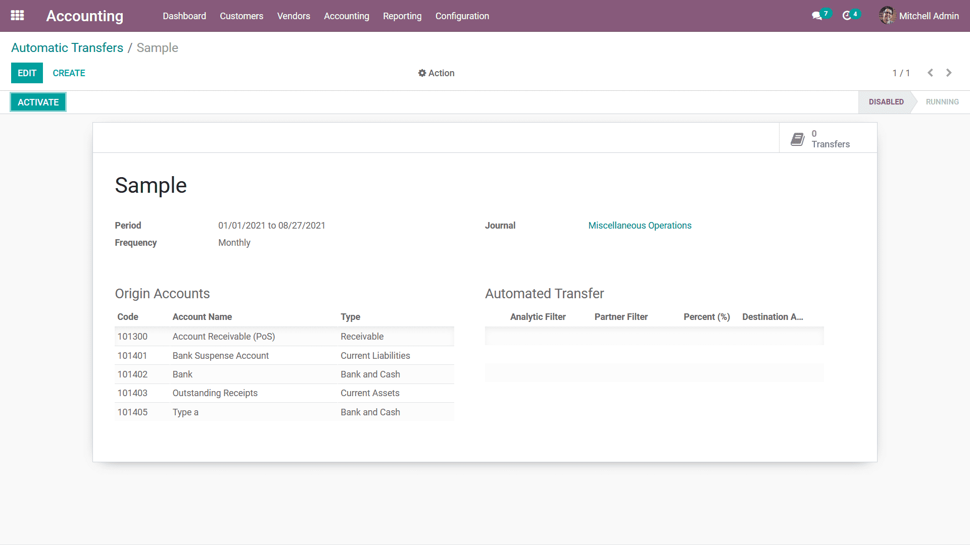 The Accounting Management Tools in the Odoo Accounting Module