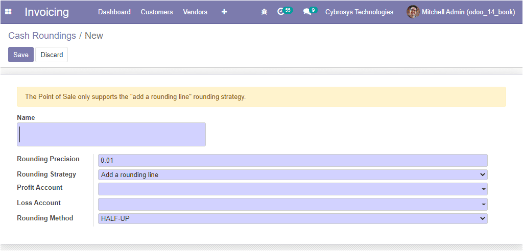 Odoo 14 Invoicing Module