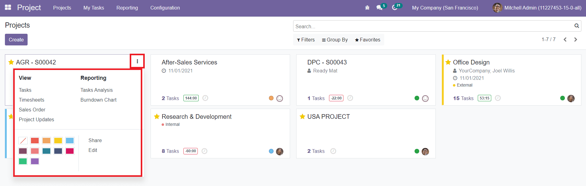 Odoo 15 Project Management