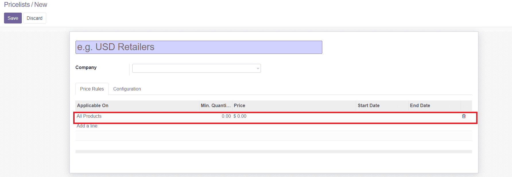 Módulo de Ventas Odoo 15