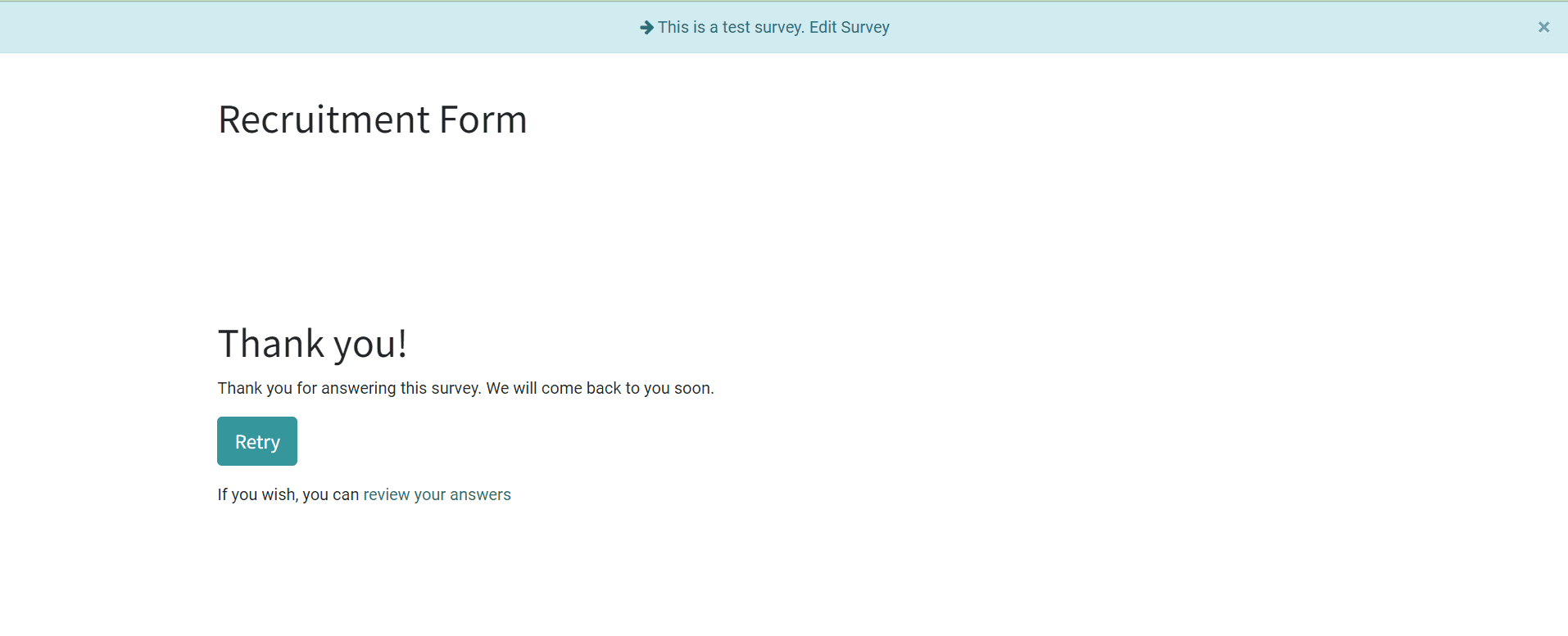 Odoo 15 Survey