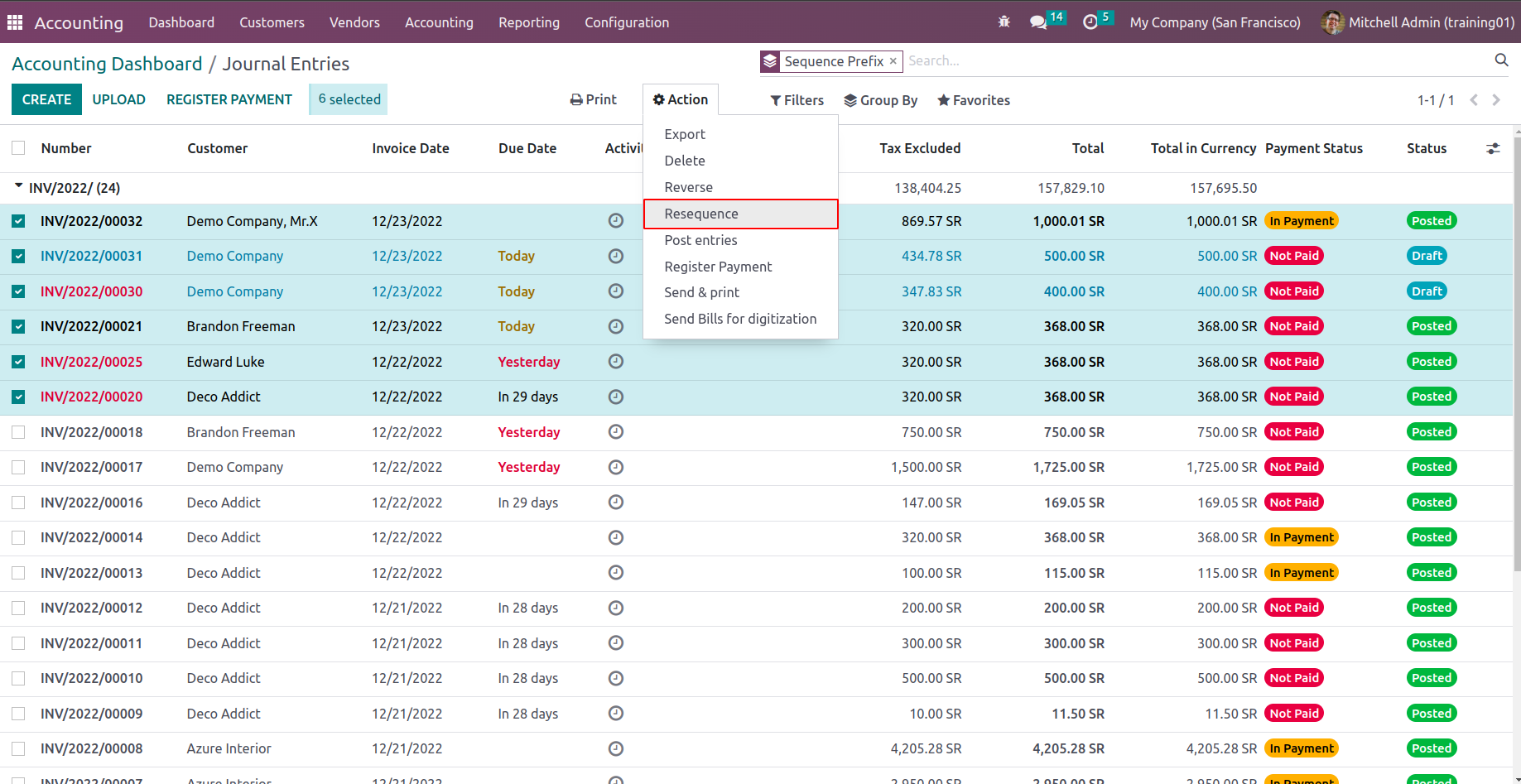 Odoo Accounting Book