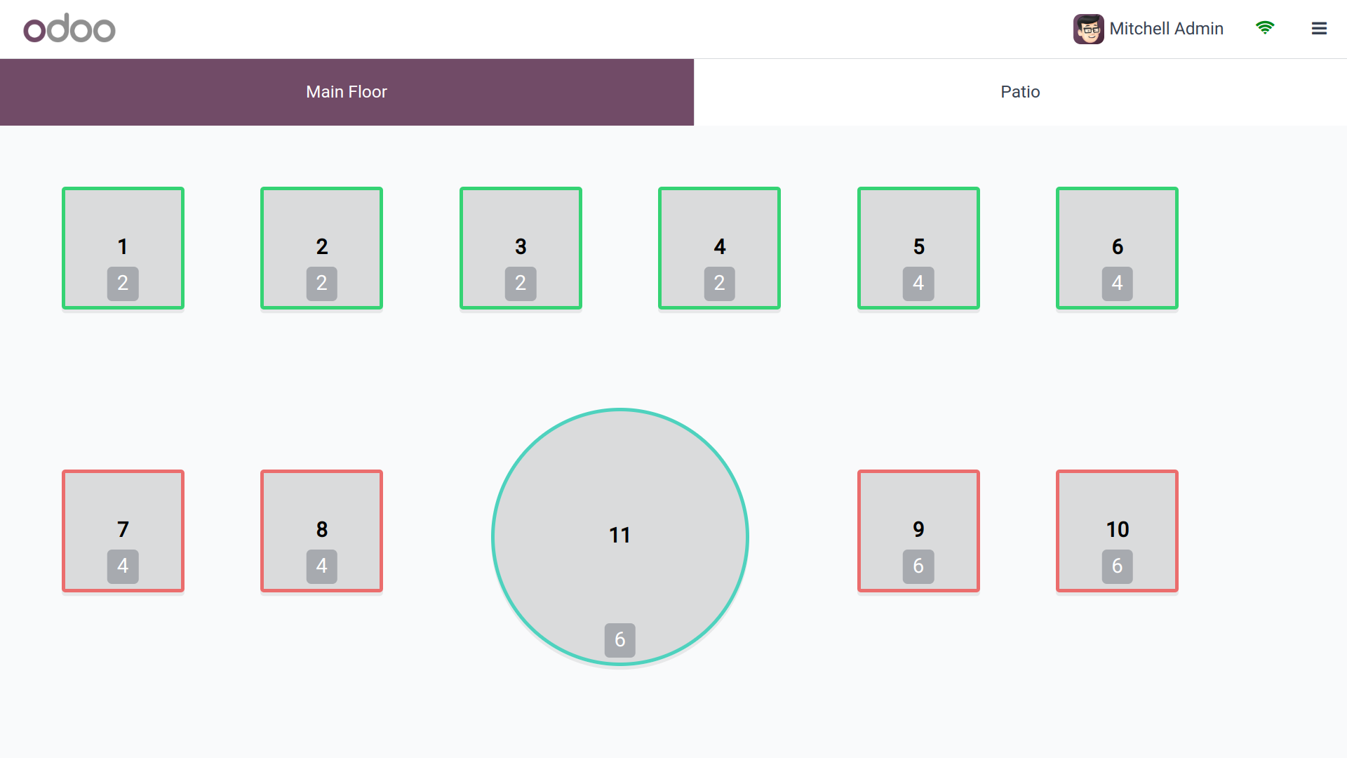 Floor and table management